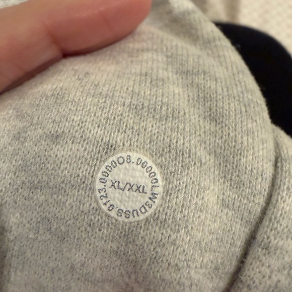 Women’s Lululemon Hooded Scuba half zip, gray, size XL/XXL - Picture 5 of 6